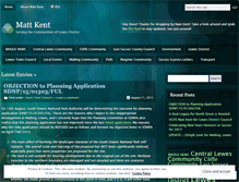 Tablet Screenshot of mattdkent.wordpress.com