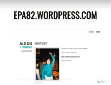 Tablet Screenshot of epa82.wordpress.com