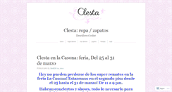 Desktop Screenshot of clesta.wordpress.com