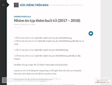 Tablet Screenshot of gocriengtrenban.wordpress.com