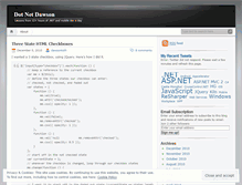 Tablet Screenshot of dotnetdawson.wordpress.com