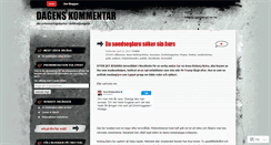 Desktop Screenshot of dagenskommentar.wordpress.com