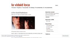 Desktop Screenshot of lavidaidloca.wordpress.com