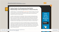 Desktop Screenshot of entrepreneurshipnu.wordpress.com