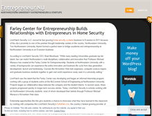 Tablet Screenshot of entrepreneurshipnu.wordpress.com