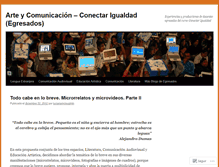 Tablet Screenshot of conectarigualdadegresadosarteycom.wordpress.com