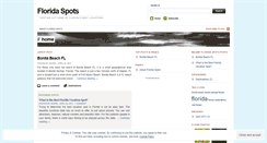 Desktop Screenshot of floridaspots.wordpress.com