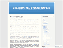 Tablet Screenshot of abc123project.wordpress.com