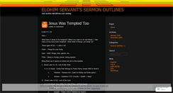 Desktop Screenshot of elohimservant.wordpress.com