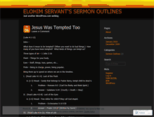 Tablet Screenshot of elohimservant.wordpress.com