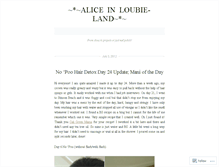 Tablet Screenshot of aliceinloubieland.wordpress.com