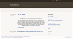 Desktop Screenshot of maturelinks.wordpress.com
