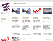 Tablet Screenshot of cgmedicalconsulting.wordpress.com