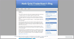 Desktop Screenshot of madsfrederiksen.wordpress.com