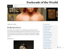 Tablet Screenshot of fuckwads.wordpress.com