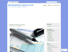 Tablet Screenshot of bittersweetchoc.wordpress.com