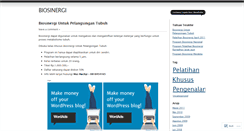 Desktop Screenshot of biosinergi.wordpress.com