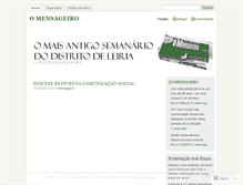 Tablet Screenshot of jornalomensageiro.wordpress.com