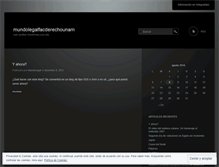Tablet Screenshot of mundolegalfacderechounam.wordpress.com