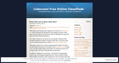Desktop Screenshot of listaroonifreeonlineclassifieds.wordpress.com