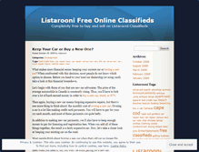 Tablet Screenshot of listaroonifreeonlineclassifieds.wordpress.com