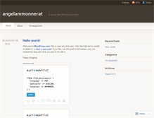 Tablet Screenshot of angelammonnerat.wordpress.com