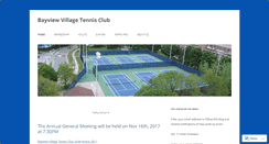 Desktop Screenshot of bayviewtennis.wordpress.com