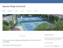 Tablet Screenshot of bayviewtennis.wordpress.com