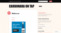 Desktop Screenshot of carbonaraontap.wordpress.com