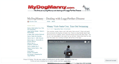 Desktop Screenshot of mydogmanny.wordpress.com