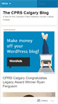 Mobile Screenshot of cprscalgary.wordpress.com