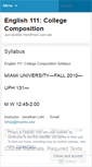 Mobile Screenshot of english111jf.wordpress.com