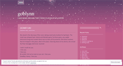 Desktop Screenshot of goblynn.wordpress.com