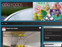 Tablet Screenshot of oddfoods.wordpress.com