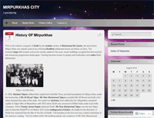 Tablet Screenshot of mirpurkhasblog.wordpress.com