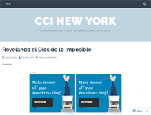 Tablet Screenshot of ccinewyork.wordpress.com