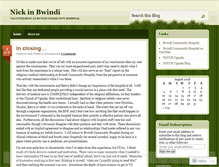 Tablet Screenshot of nickinbwindi.wordpress.com