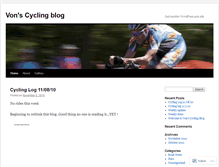 Tablet Screenshot of cyclingphotographer.wordpress.com