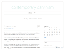 Tablet Screenshot of contemporarydarvinism.wordpress.com