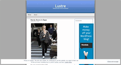 Desktop Screenshot of lustre.wordpress.com