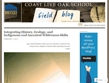 Tablet Screenshot of coastliveoakschool.wordpress.com