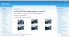 Desktop Screenshot of enjoystuff.wordpress.com