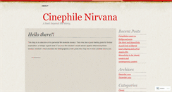 Desktop Screenshot of cinephilenirvana.wordpress.com