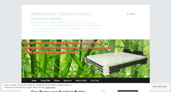Desktop Screenshot of mebelbambuonline.wordpress.com