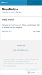 Mobile Screenshot of musemetals.wordpress.com