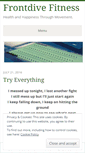 Mobile Screenshot of frontdivefitness.wordpress.com