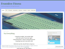 Tablet Screenshot of frontdivefitness.wordpress.com