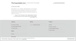 Desktop Screenshot of expendableicon.wordpress.com