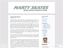 Tablet Screenshot of martyskates.wordpress.com