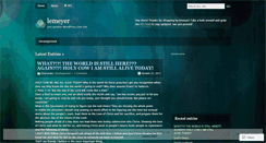 Desktop Screenshot of lemeyer.wordpress.com